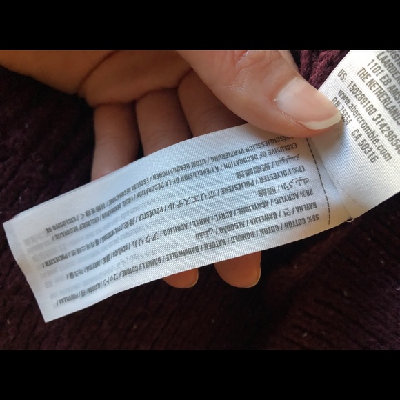 Abercrombie Burgundy Mock Neck Sweater - Picture 5 of 7